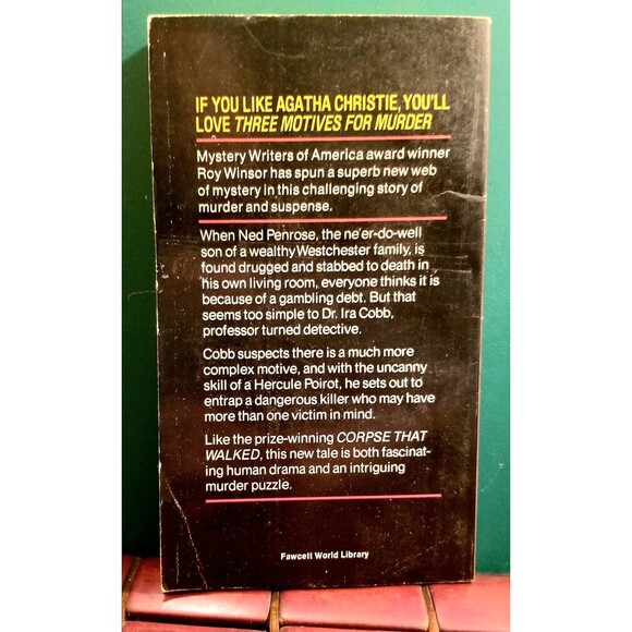 1976 Three Motives for Murder Roy Windsor an Ira Cobb Detective Story - Picture 3 of 6
